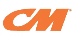 Orange "CM" logo on white background.