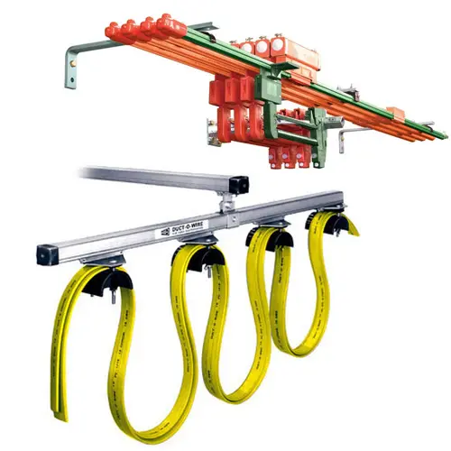 Electrical busbar and cable management system.
